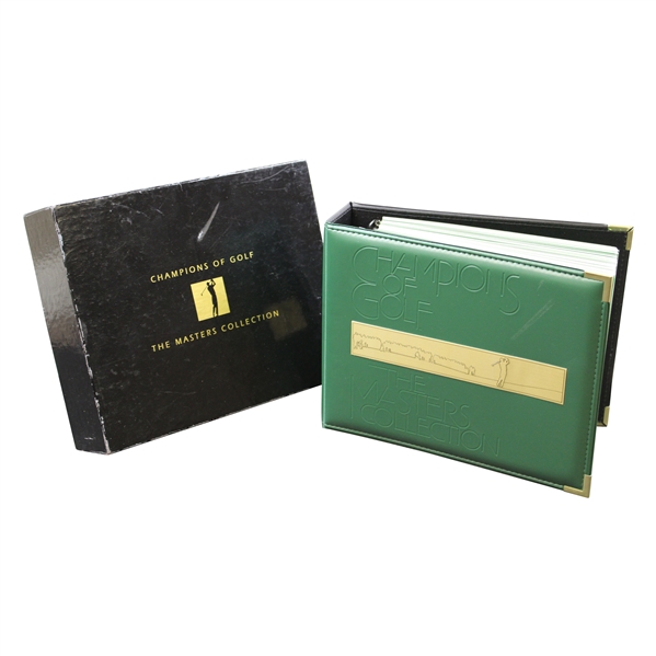 Champions of Golf: The Masters Collection Gold Foil Cards in Green Leather Binder - 1934-1997