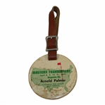 Arnold Palmers Personal 1971 Masters Tournament Used Bag Tag with Strap - Wow!