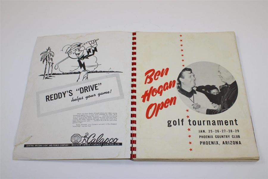 	1950 Ben Hogan Open at Phoenix Country Club Program (Phoenix Open) - Jimmy Demaret Winner