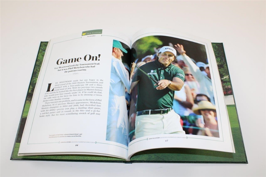 2010 Masters Tournament Annual Book - Phil Mickelson Third Green Jacket