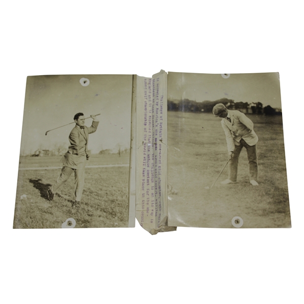 One-Armed Golfers Dickinson & Haskins P-J Press Bureau Photo - Victor Forbin Collection
