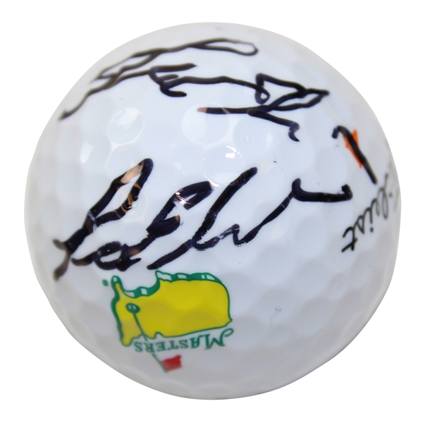 Lee Elder Twice Signed Masters Logo Golf Ball  JSA ALOA