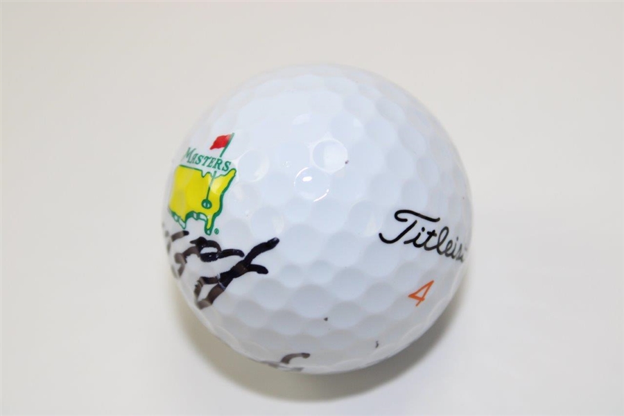 Lee Elder Twice Signed Masters Logo Golf Ball  JSA ALOA