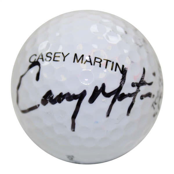 Casey Martin Signed 'Casey Martin' Signature Personal Top-Flite Strata Golf Ball JSA ALOA