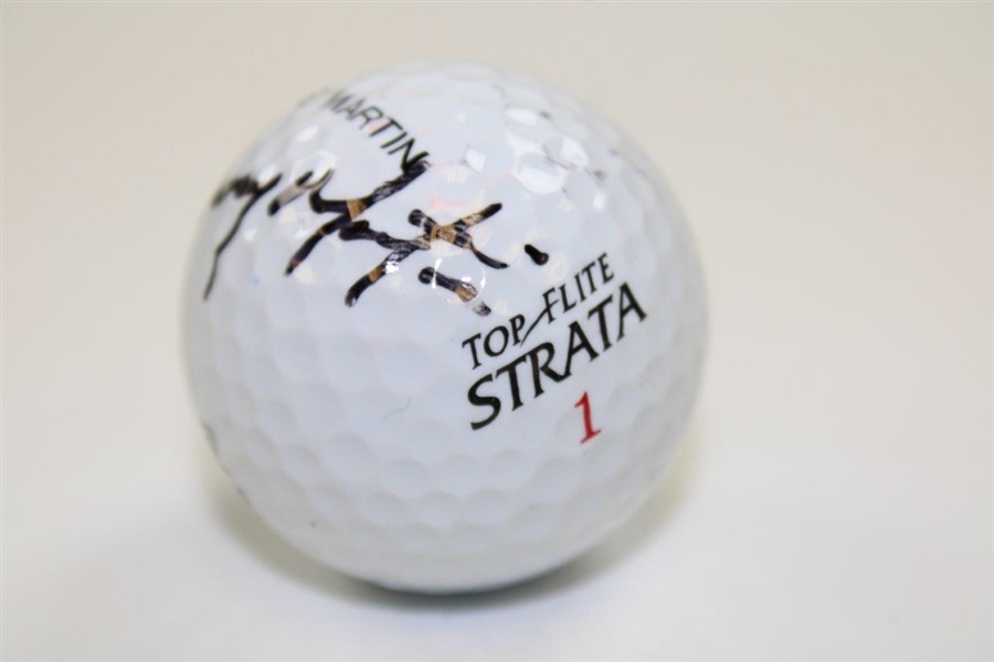 Casey Martin Signed 'Casey Martin' Signature Personal Top-Flite Strata Golf Ball JSA ALOA