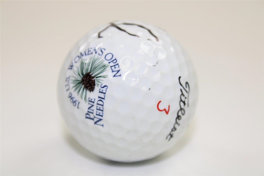 Annika Sorenstam Full Name Signed 1996 US Open at Pine Needles Logo Golf Ball JSA ALOA
