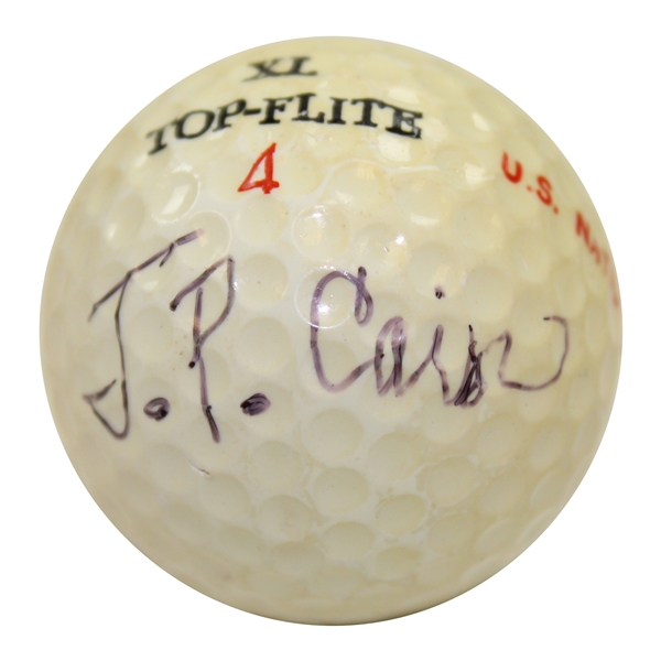 JP Cain Signed US National Seniors Logo Spalding Top-Flite XL Golf Ball JSA ALOA