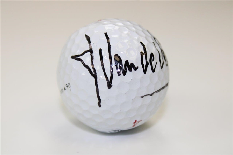 Jean Van De Velde Signed Titleist 4 Logo Golf Ball JSA ALOA