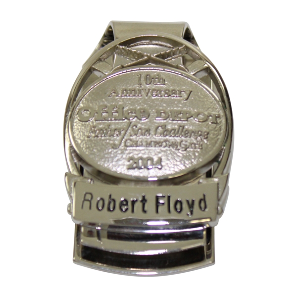 Robert Floyd's 2004 Office Depot Contestant Malcom Demille Money Clip W/COA
