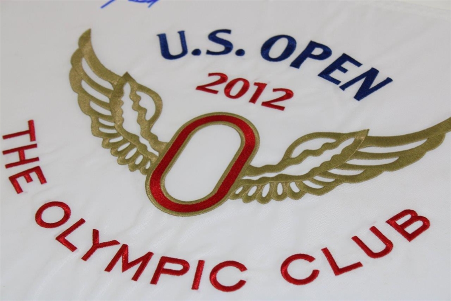 2012 Webb Simpson Signed US Open Flag - Olympic Club Won By Simpson JSA ALOA