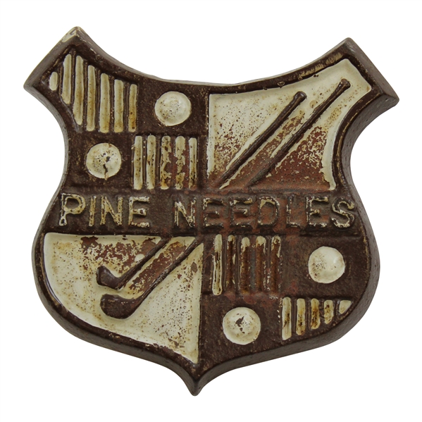 Vintage Pine Needles Tee Marker - Weighs Over 3 Pounds © 1927
