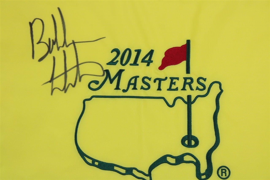 Bubba Watson Signed 2014 Masters Embroidered Flag  JSA ALOA