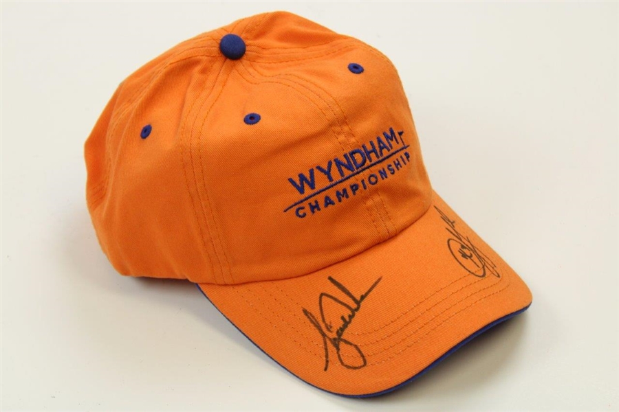 Tiger Woods & Chris Paul Signed Wyndham Championship Hat - Unworn JSA ALOA