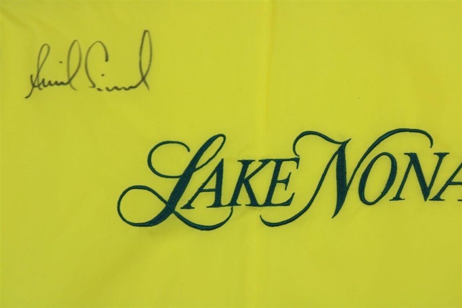 Annika Sorenstam Signed Lake Nona Course Flown Green & Yellow Flag JSA ALOA
