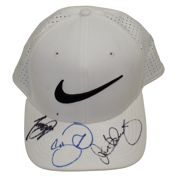 Rory McIlroy, Tony Finau & Jason Day Signed Nike Hat JSA ALOA
