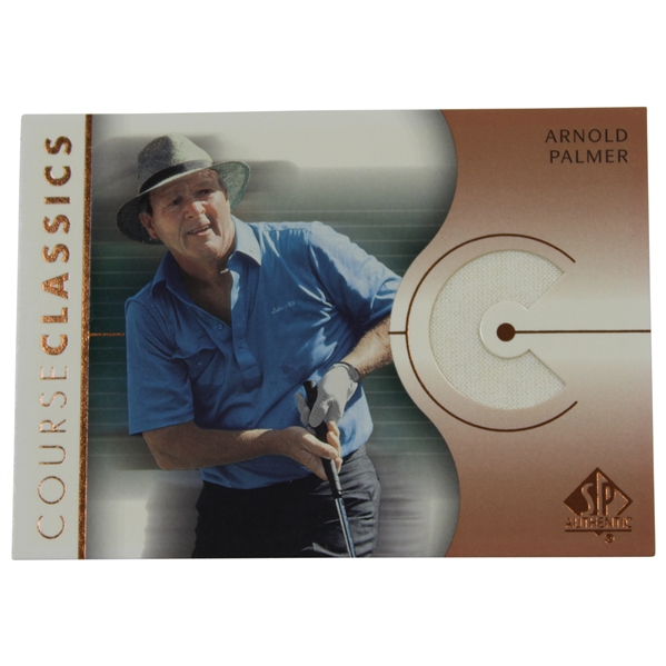 Arnold Palmer 2003 Upper Deck Course Classics Golf Card - Game Used Shirt