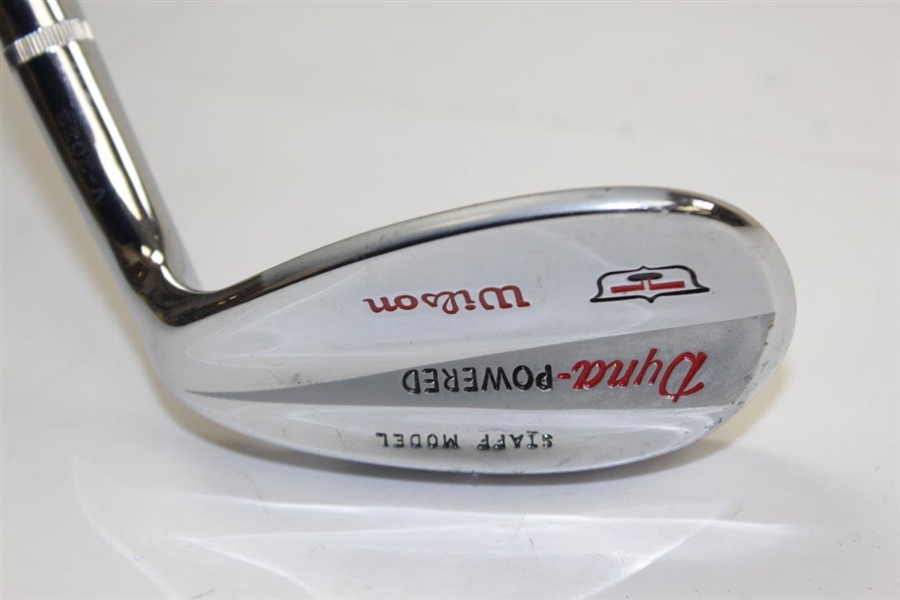 Greg Norman's Personal Used Wilson Dyna-Powered Staff Model Sand Wedge