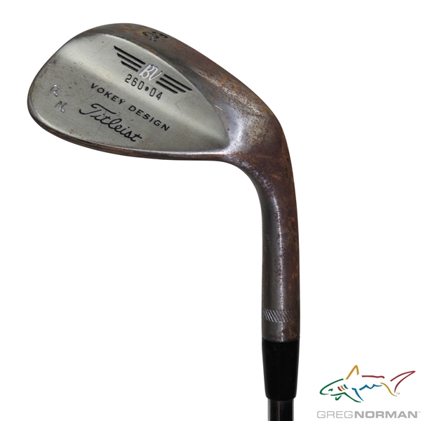 Greg Norman's Personal Used Titleist 260-04 BV 'G.N.' 60 Degree Wedge