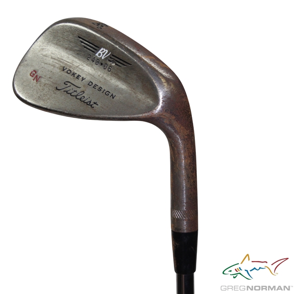 Greg Norman's Personal Used Titleist 248-06 BV Vokey Design 'G.N.' 48 Degree Wedge