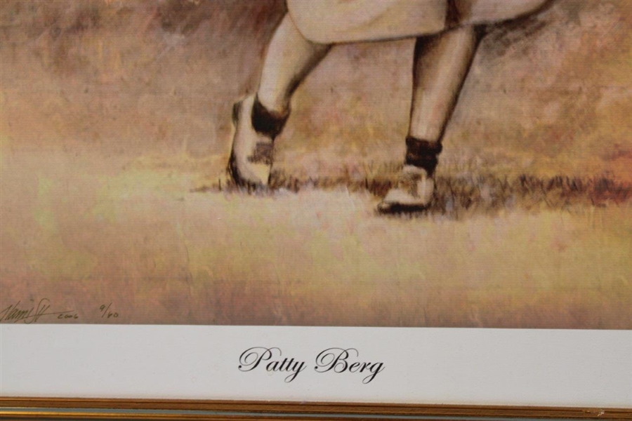 Framed Ltd Ed 2006 Giclée Print of Golfer Patty Berg 9/60 - World Golf Hall of Fame Collection