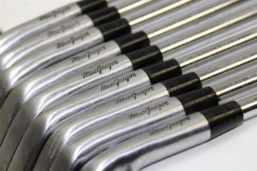 Greg Norman's Personal Used Set of MacGregor 'GN' V-Foil Irons 2-PW