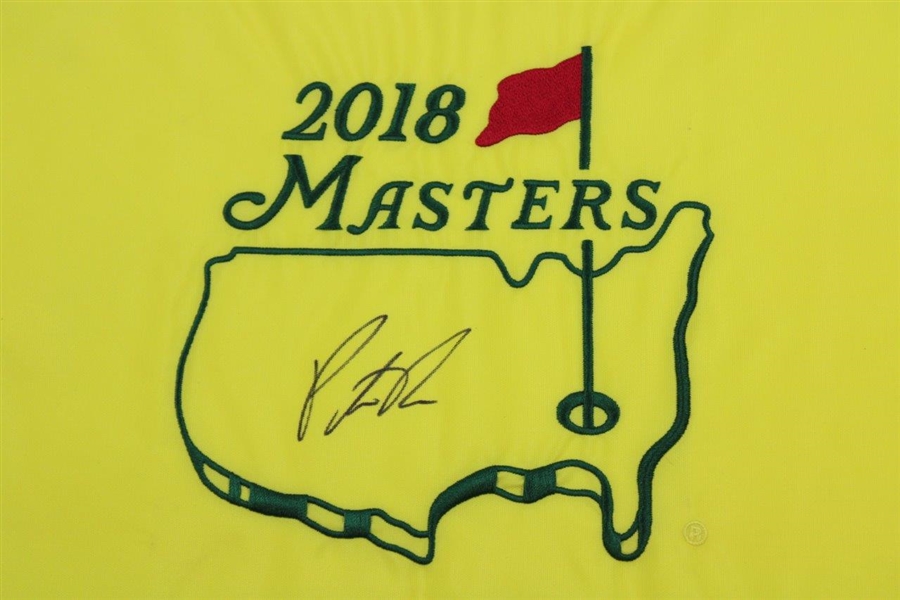 Patrick Reed Signed 2018 Masters Embroidered Flag JSA #DD50841