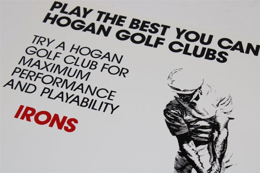Ben Hogan AMF 'Play The Best You Can Play - Hogan Golf Clubs' Sign