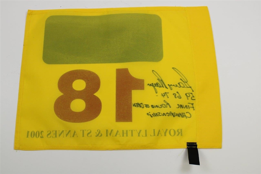 Gary Player Signed 2001 OPEN Flag with Years Won & 'Final Round of OPEN Championship' JSA ALOA