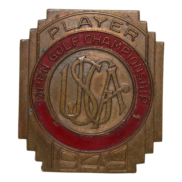 1949 US Open Championship at Medinah Contestant Badge