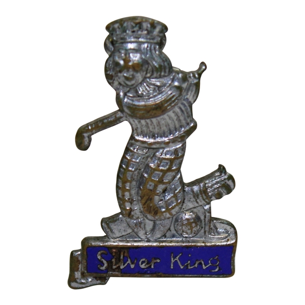 Antique Silver King Pin/Brooch
