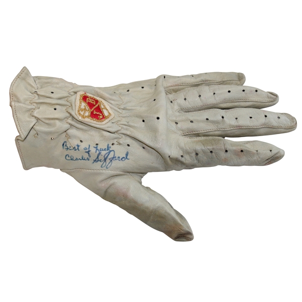 Charlie Sifford Signed 1967 GHO Tournament Winning Used Golf Glove with Info - Historic Win JSA ALOA