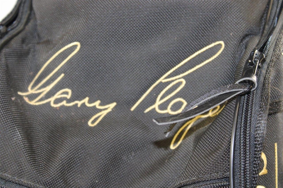 Gary Player's Personal Black & Gold Gary Player Black Knight Par Saver Full Size Golf Bag with Provenance Letter