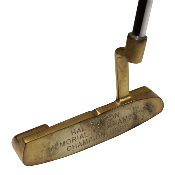 Champion Hal Sutton's PING Gold Plated PAL Putter for 1986 Memorial Tournament Win