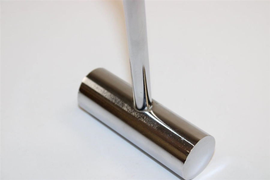 Circa 1980's Unique Chromed Head & Shaft 'Rolling Pin' Head Putter 