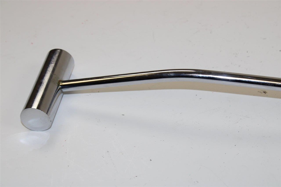 Circa 1980's Unique Chromed Head & Shaft 'Rolling Pin' Head Putter 