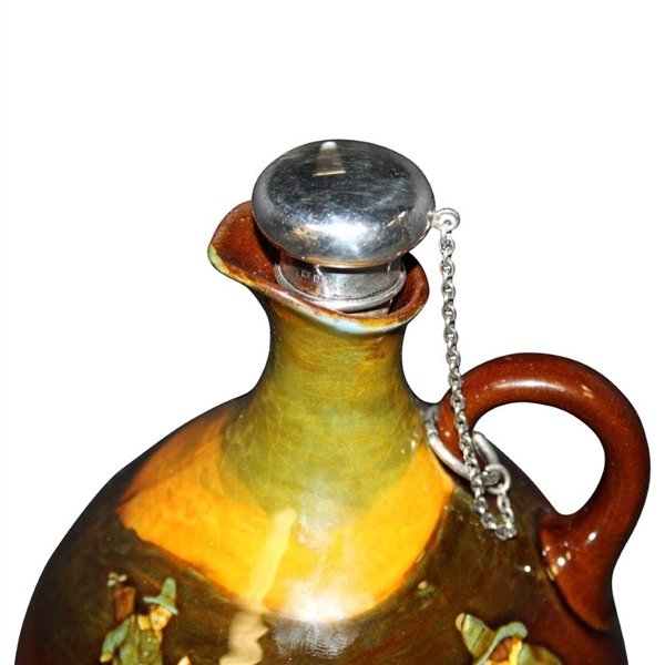 Royal Doulton Kingsware Whiskey Jug with Sterling Stopper