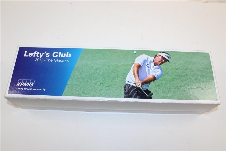 2013 Masters Phill Mickelson KPMG 'Leftys Club' New in Box with Callaway KPMG Logo Golf Ball