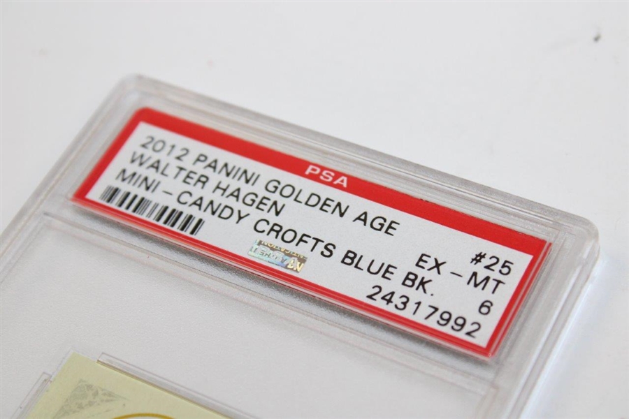 Walter Hagen 2012 Panini Golden Age Card #25 PSA Slabbed & Graded 6 EX-MT 24317992