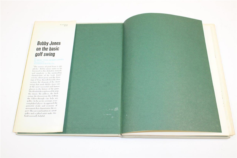 1969 'Bobby Jones on the Basic Golf Swing' First Edition Book - Illustrated by Anthony Ravielli