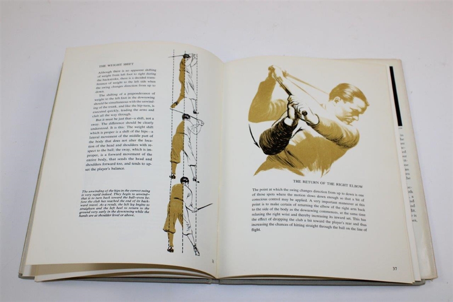 1969 'Bobby Jones on the Basic Golf Swing' First Edition Book - Illustrated by Anthony Ravielli