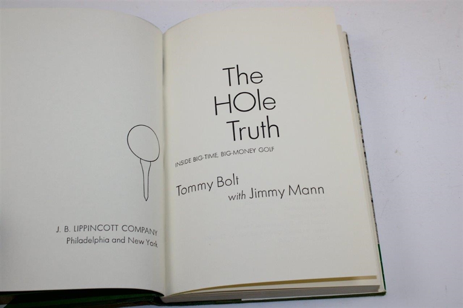 Two (2)Tommy Bolt Signed Biographies - 'The Hole Truth' & 'How To Keep Your Temper…' JSA ALOA