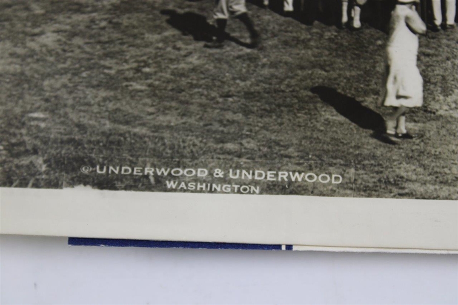 1930 Bobby Jones Columbia C.C. Underwood & U Wire Photo of Final Match During Grand Slam Season 