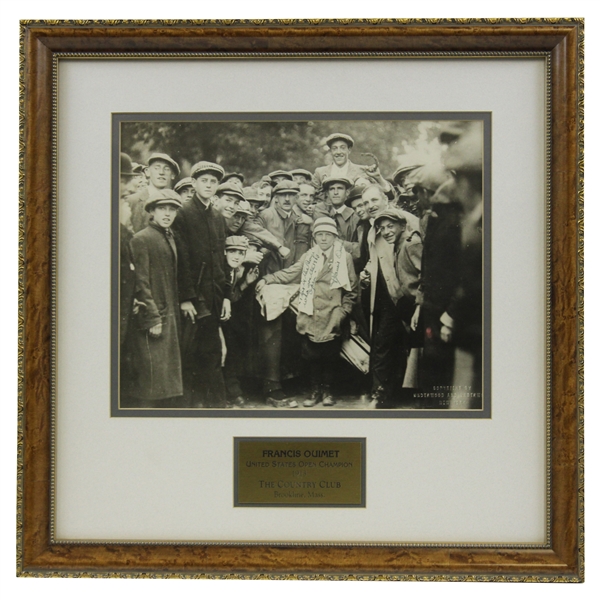 Francis Ouimet Signed & Inscribed Photo This is the Boy who won the 1913 Open - Framed JSA FULL BB85629