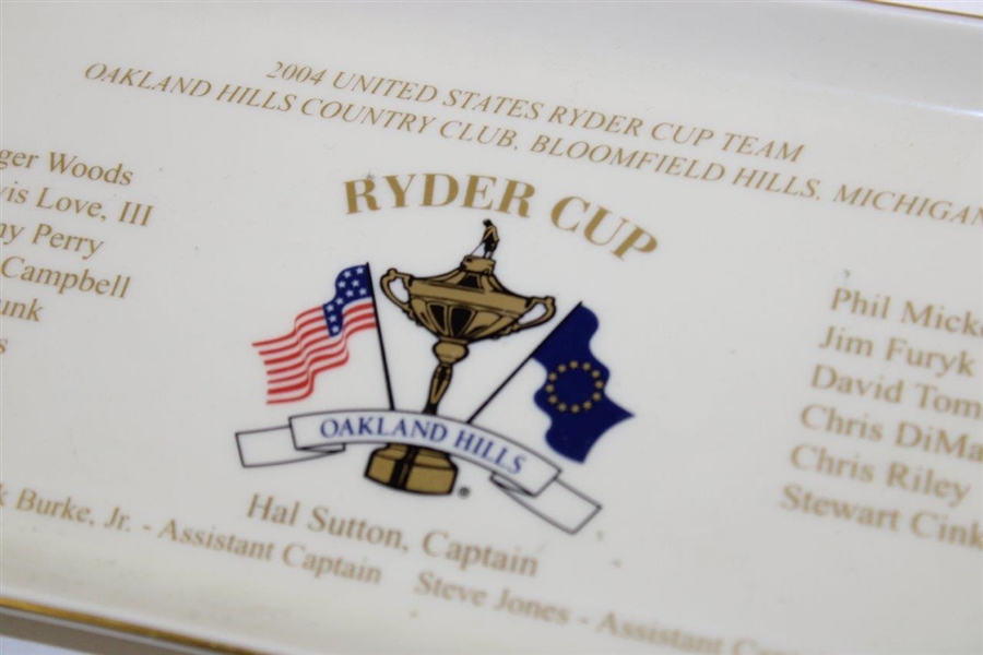 2004 US Ryder Cup Team USA at Oakland Hills CC Pickard China Dish/Tray