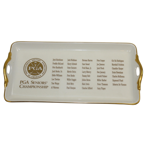 Undated PGA Seniors Championship Winner's List Pickard China Dish/Tray