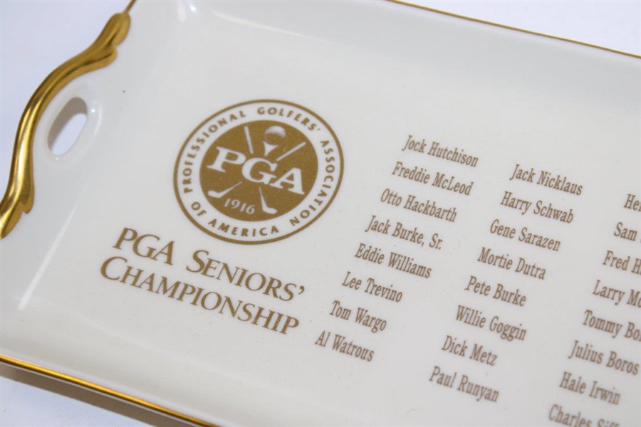 Undated PGA Seniors Championship Winner's List Pickard China Dish/Tray