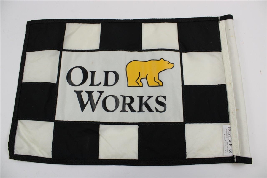 Jack Nicklaus Golden Bear Old Works Golf Course Flown Black & White Checkered Flag