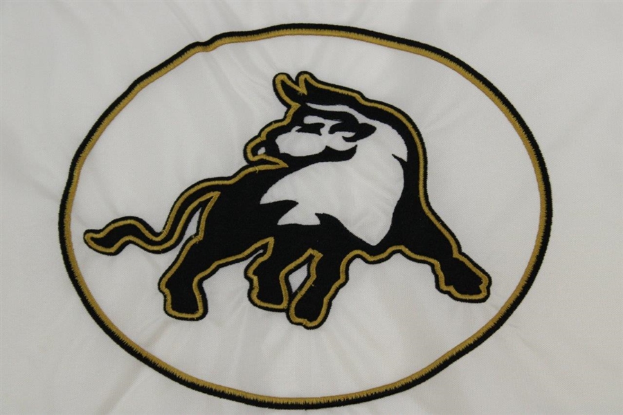 The Bull at Pinehurst Farms Course Flown White Embroidered Flag