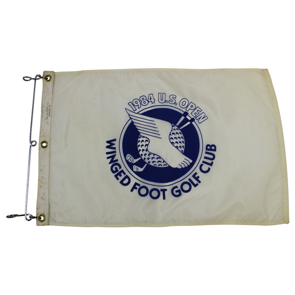 1984 US Open at Winged Foot Golf Club White Flag - Fuzzy Zoeller Winner