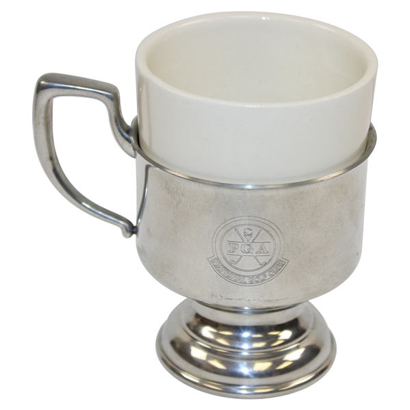 Unique PGA National Golf Club Kirkstieff Pewter Cup with Ceramic Insert